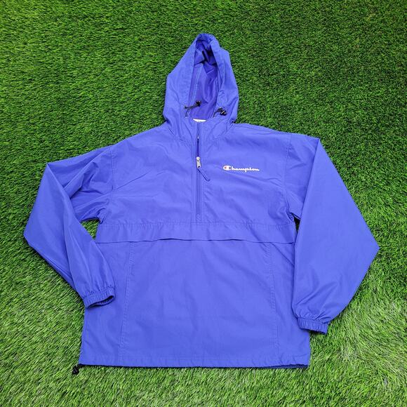 Champion Stadium Packable 1/2 Zip Jacket S/M 21x26 Surf-the-Web - Picture 1 of 16